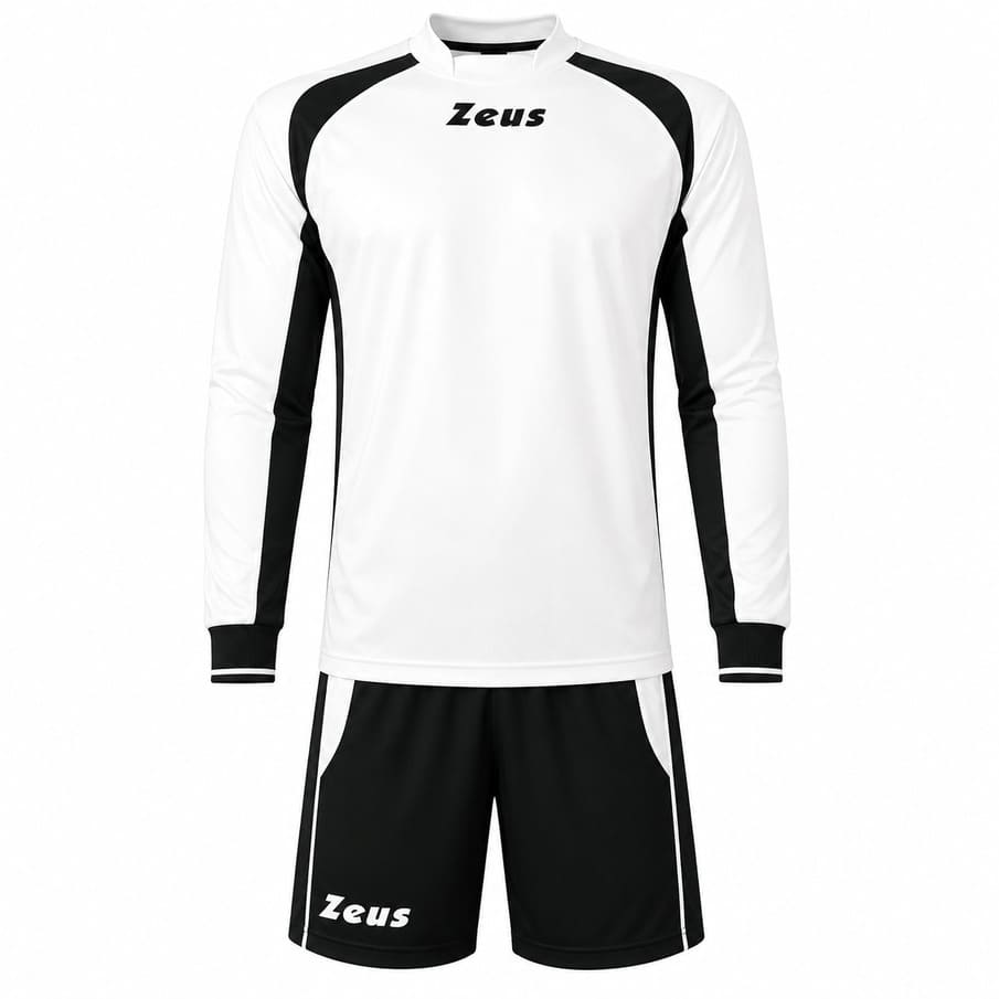 Zeus Kit Pippo Tricotset + korte broek 2-delig wit/zwart