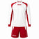 Zeus Set Trikot + Short Pippo 2-teilig wit/rood – 2XS