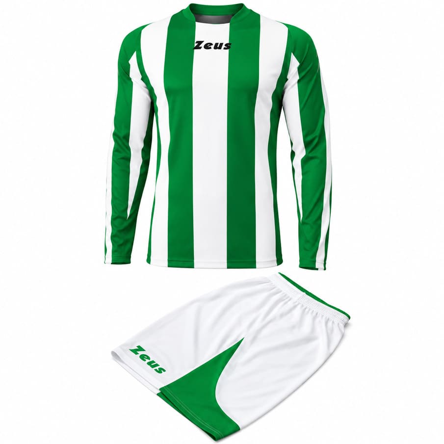 Zeus Kit Zagor tricotset + short 2-delig wit/groen
