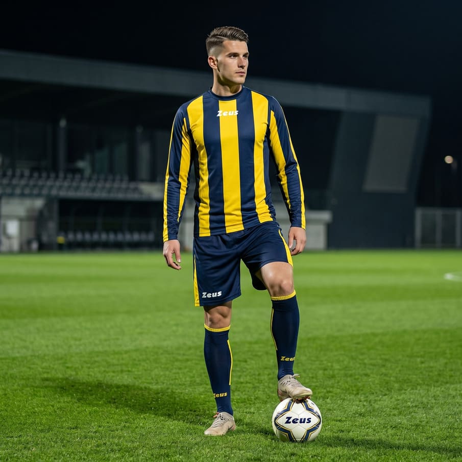 Zeus Kit Zagor Trikotset + Shorts 2-delig blauw/geel