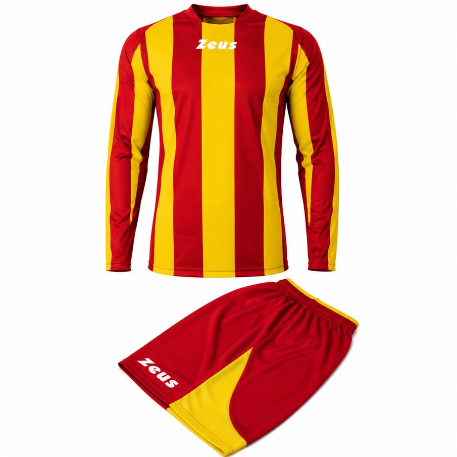 Zeus Kit Zagor Tri­cot­set + Short 2-delig rood/geel