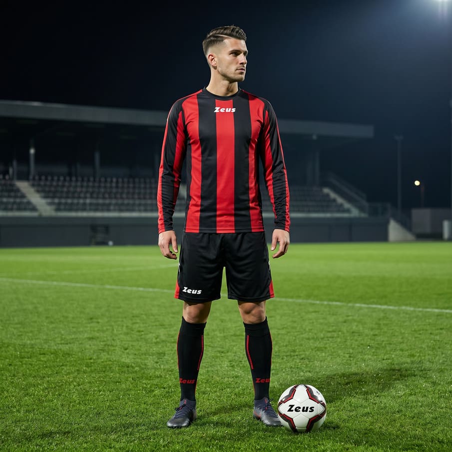 Zeus Kit Zagor Trainingspak + korte broek 2-delig zwart/rood