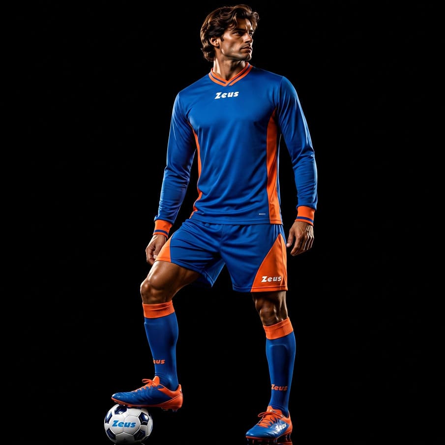 Zeus Kit Dedalo Trikotset 2-delig blauw/rood
