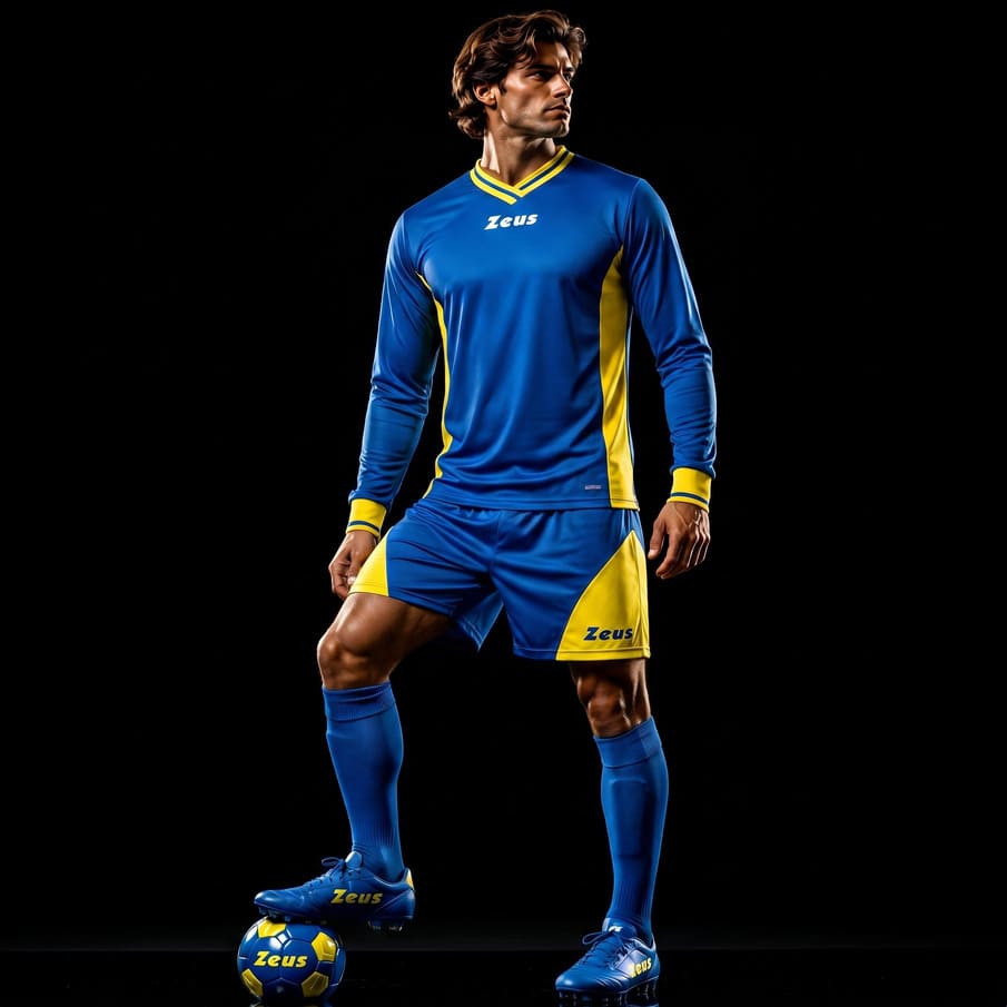 Zeus Kit Dedalo Trikot-Set 2-delig blauw/geel