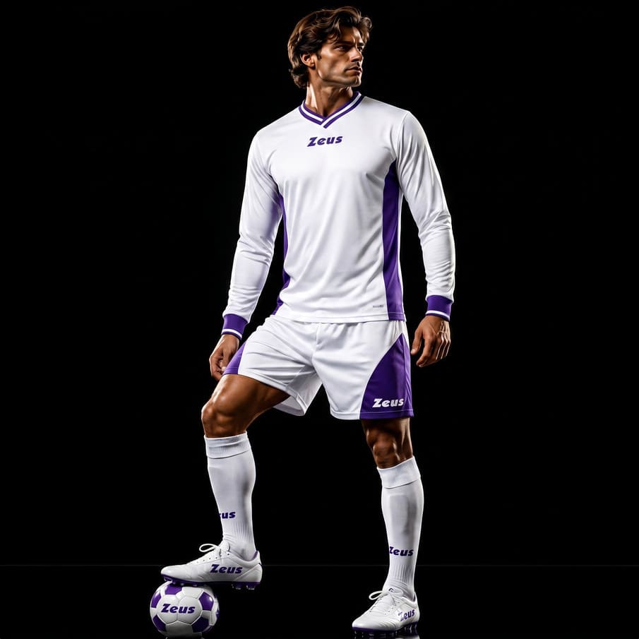 Zeus Kit Dedalo Trikot-Set 2-delig wit/blauw