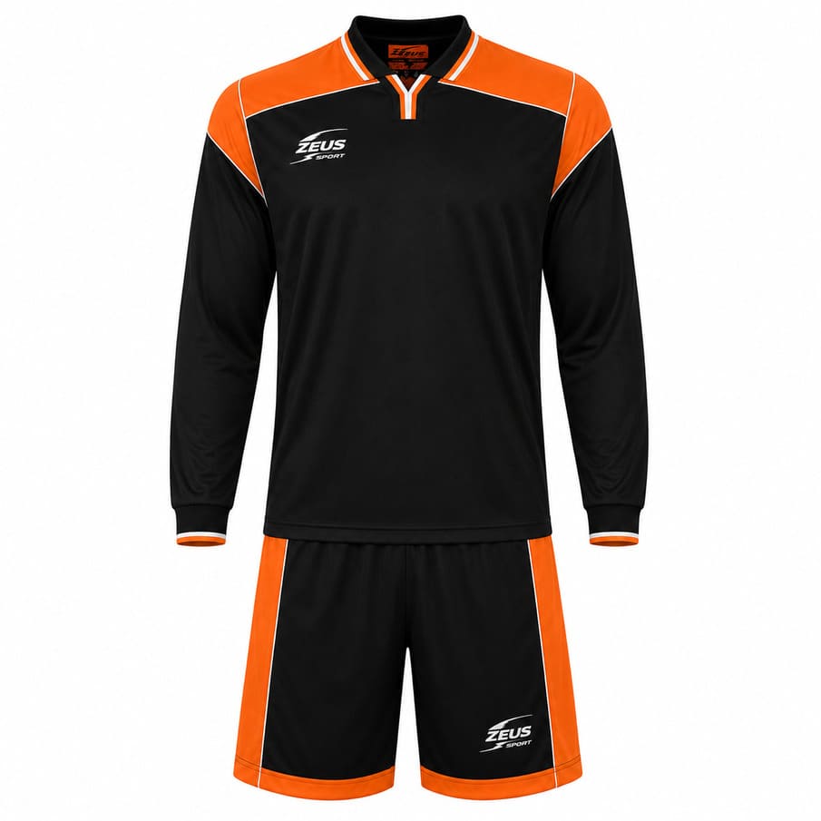 Zeus Kit Hermes Trikot-Set 2-delig zwart/oranje/wit