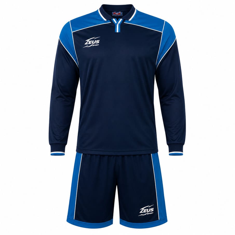 Zeus Kit Hermes Trikotset 2-delig blauw/royal/wit