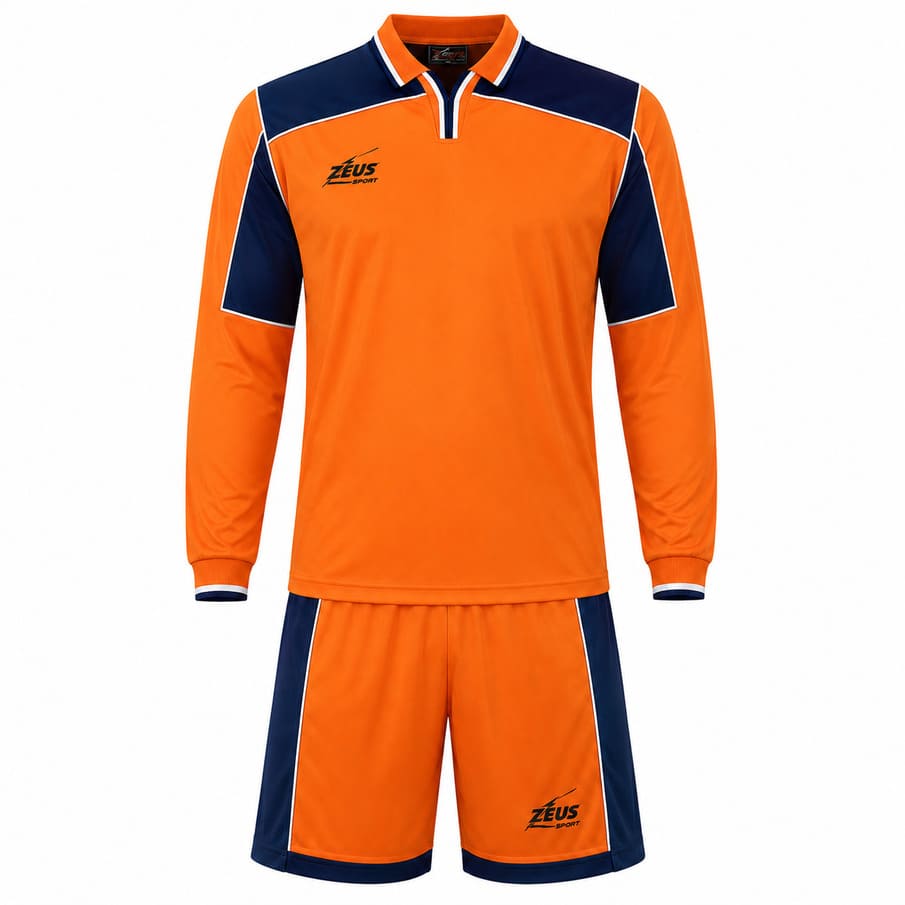 Zeus Kit Hermes Trikotset 2-delig oranje/blauw/wit