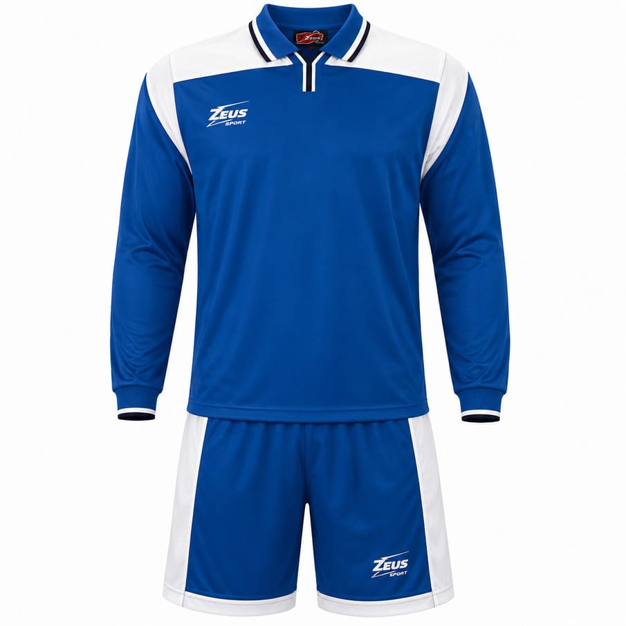 Zeus tenue Hermes 2-delig koningsblauw/wit/blauw