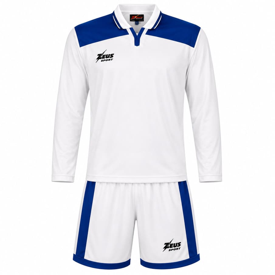 Zeus Kit Hermes T-shirtset 2-delig wit/koningsblauw/blauw