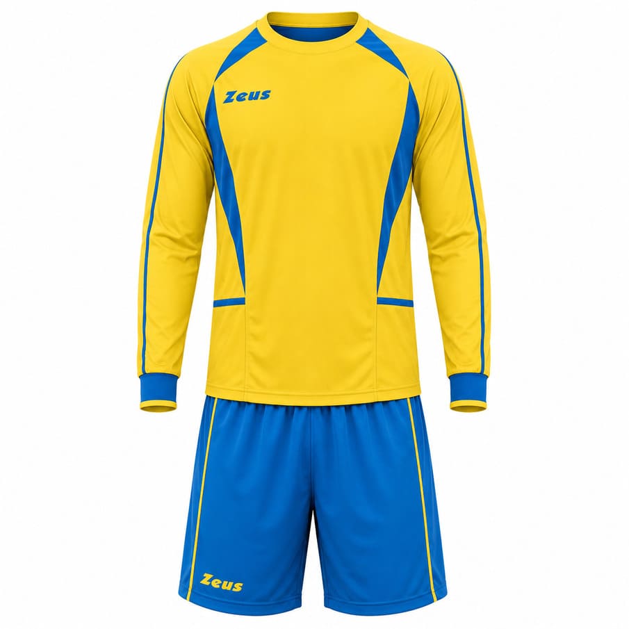 Zeus Kit Brazil Heren Tenueset 2-delig geel/royal