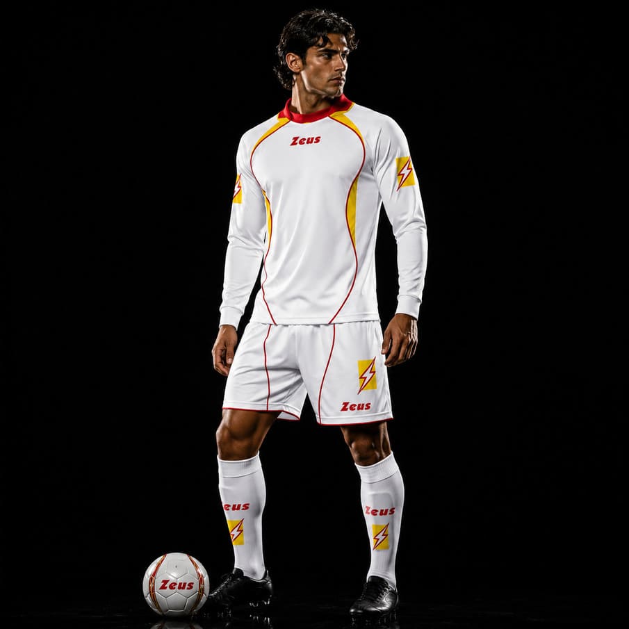 Zeus Kit Icaro Heren Shirt-Set 2-delig rood/geel