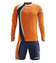 Zeus Kit Spanje Tricot + Short 2-delig. Ml oranje/blauw – XL