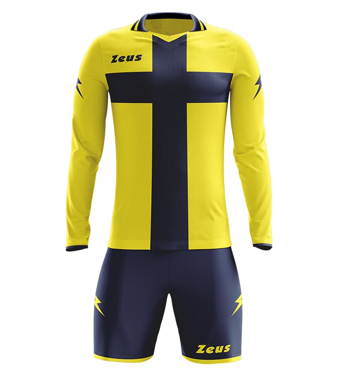 Zeus Kit Croce Heren T-shirtset geel/blauw