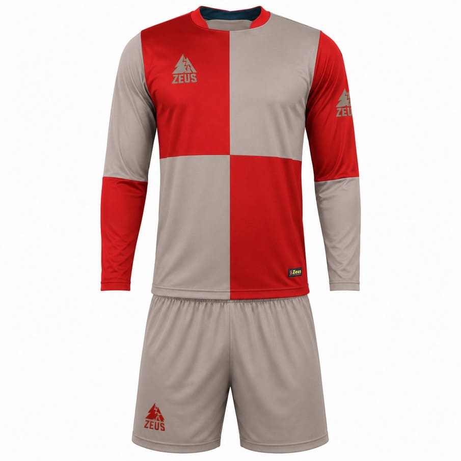 Zeus Kit Yaris Heren Tenue 2-delig grijs/rood