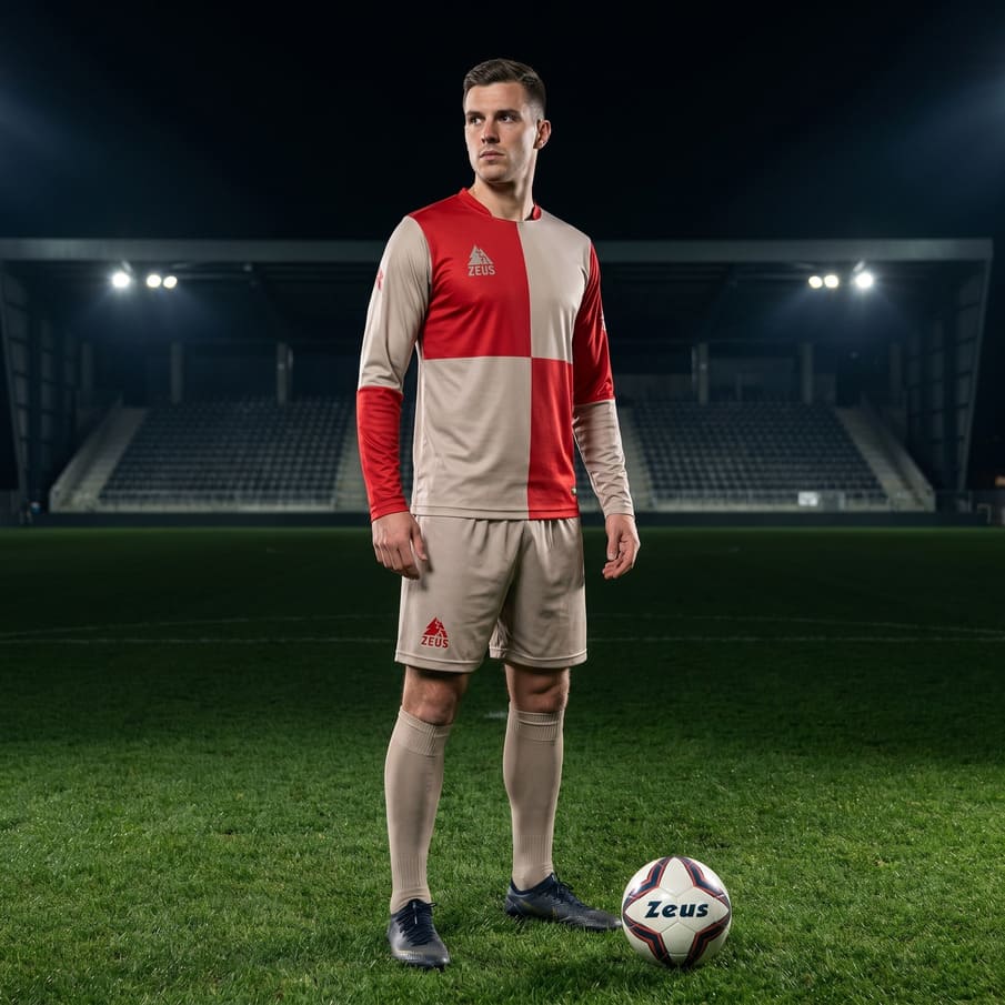 Zeus Kit Yaris Heren Tenue 2-delig grijs/rood