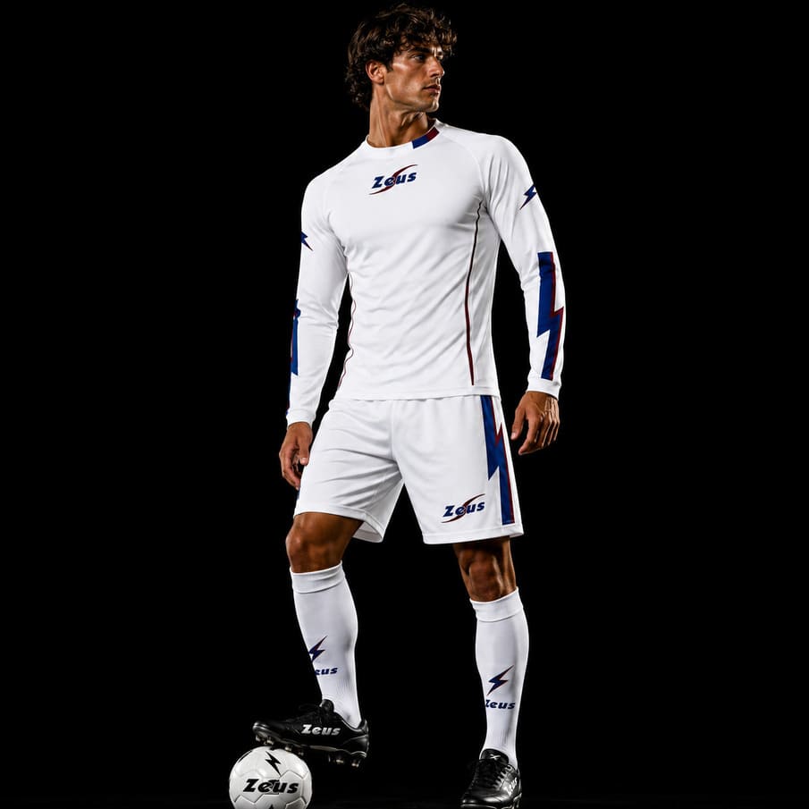 Zeus Set Teseo Heren Trainingspak + Korte Broek 2-delig blauw/granaat