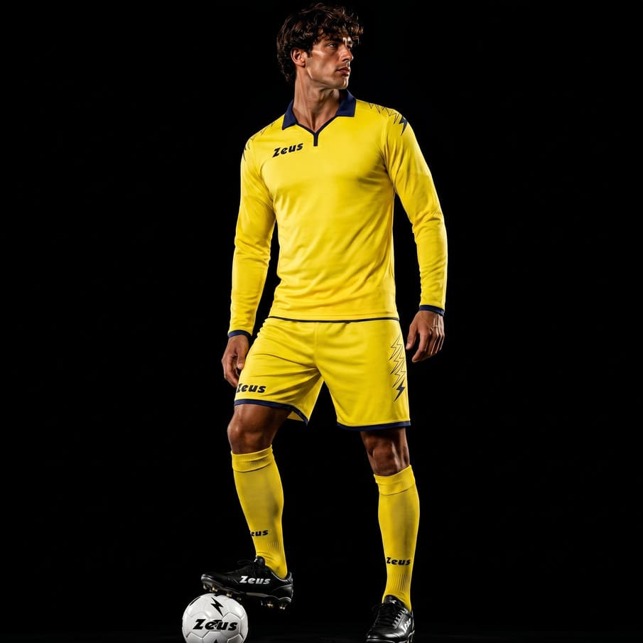 Zeus Kit Scorpion ML Lange mouwen Shirt geel/blauw