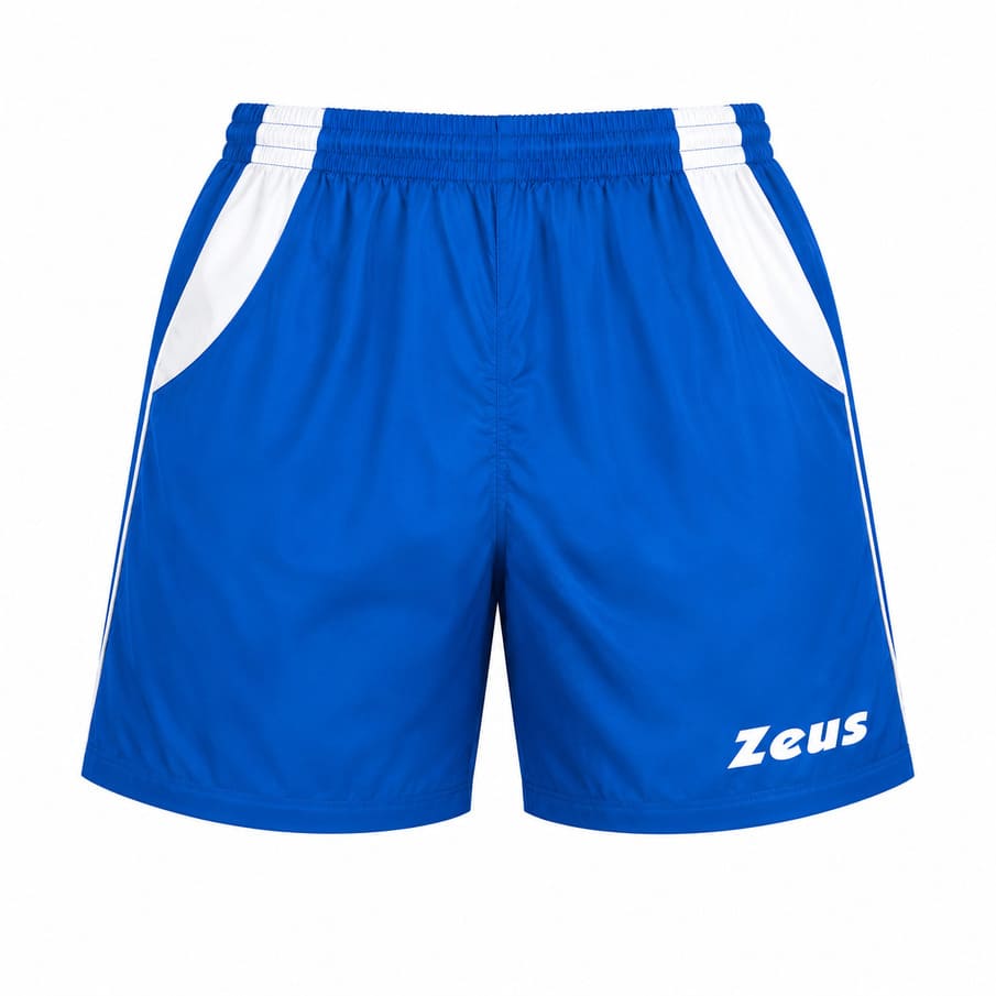 Zeus Trainingsshort Pippo voor heren, royal/bianco