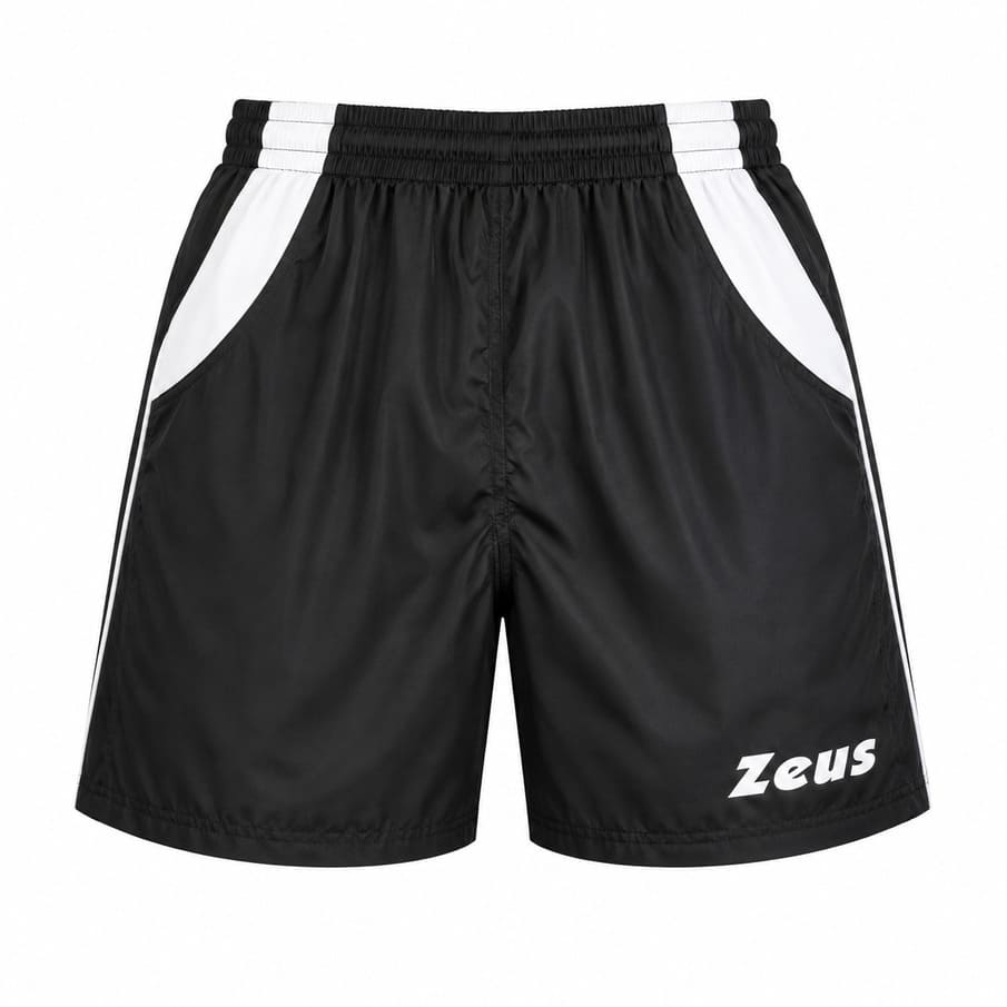 Zeus Pantaloncino Pippo Heren Trainingsshort zwart/wit
