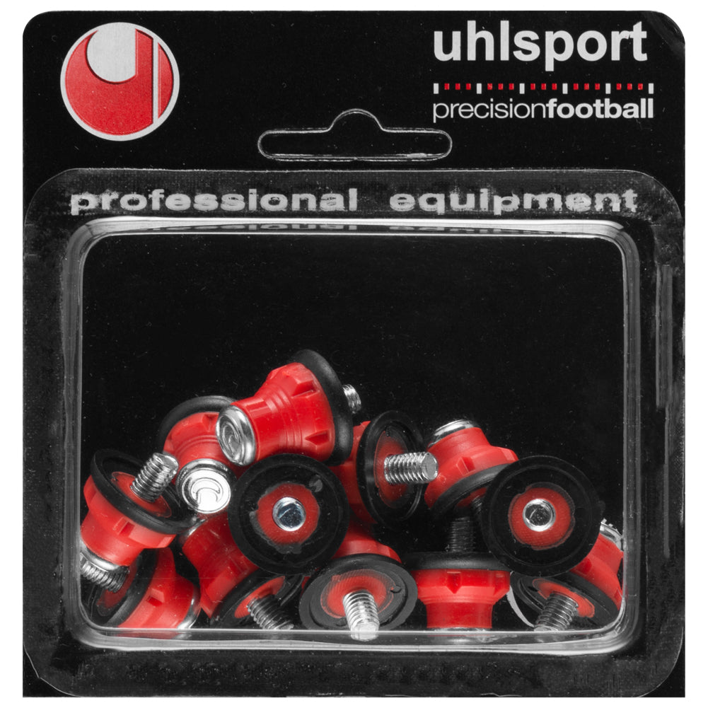 Uhlsport Staal nylon studs 12-set 1007018010200 rood