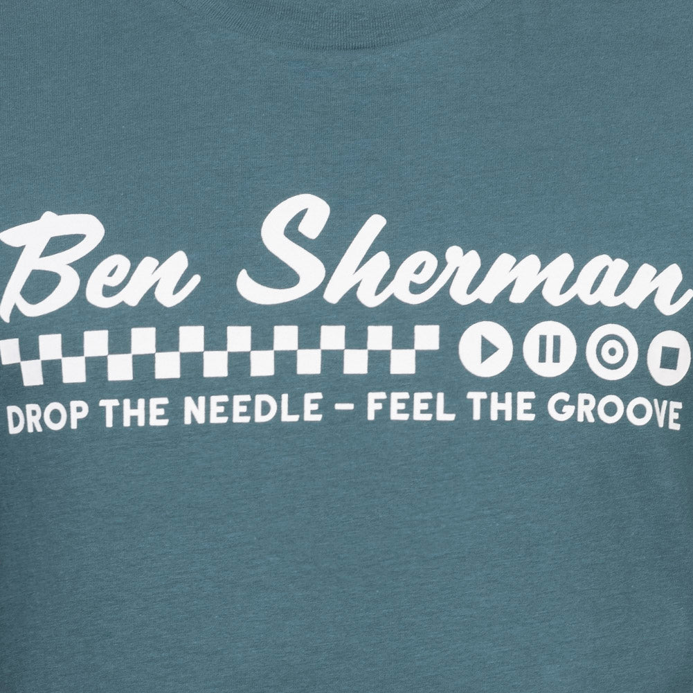 BEN SHERMAN Feel the Groove T-shirt voor heren 1012965-TEAL