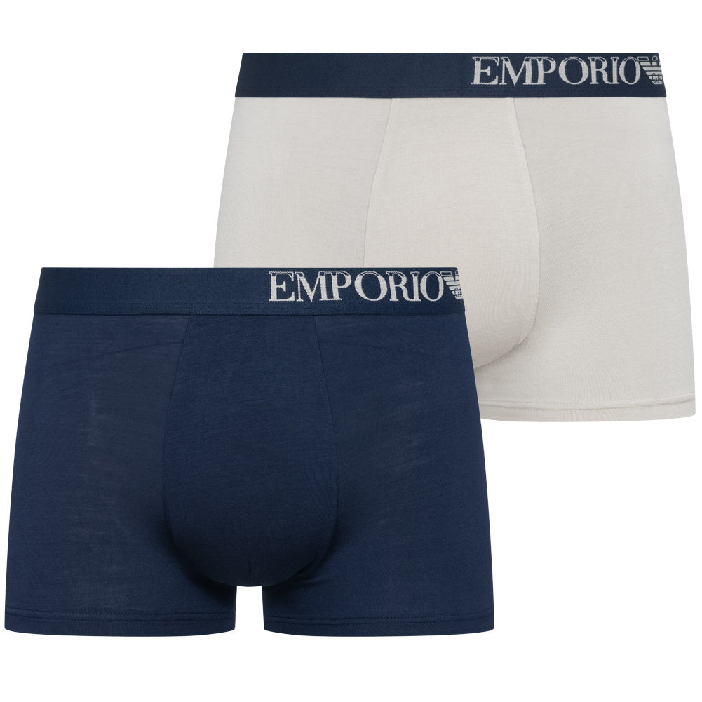 EMPORIO ARMANI Soft Touch Boxershorts voor Heren, 2-pack 111210-4R733-19555