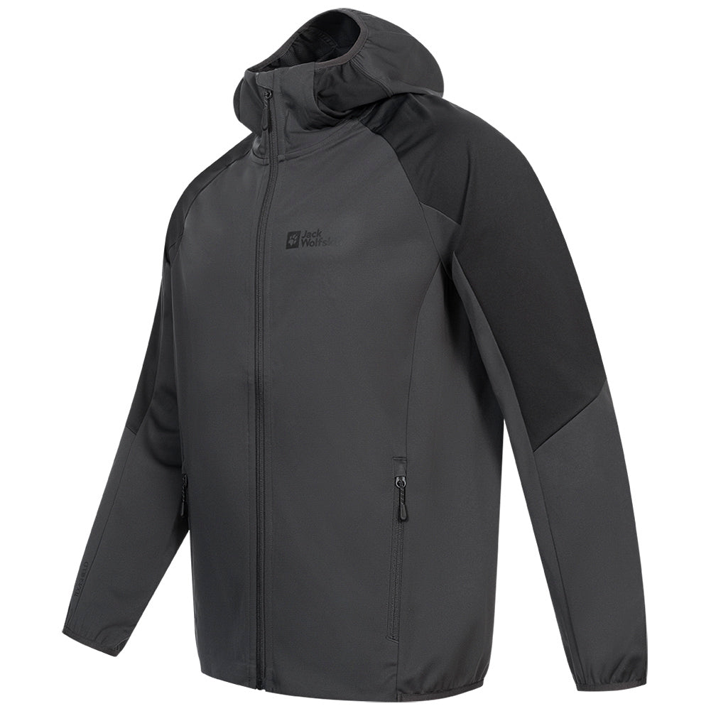 Jack Wolfskin Feldberg softshelljas met capuchon voor heren 1306922-6350