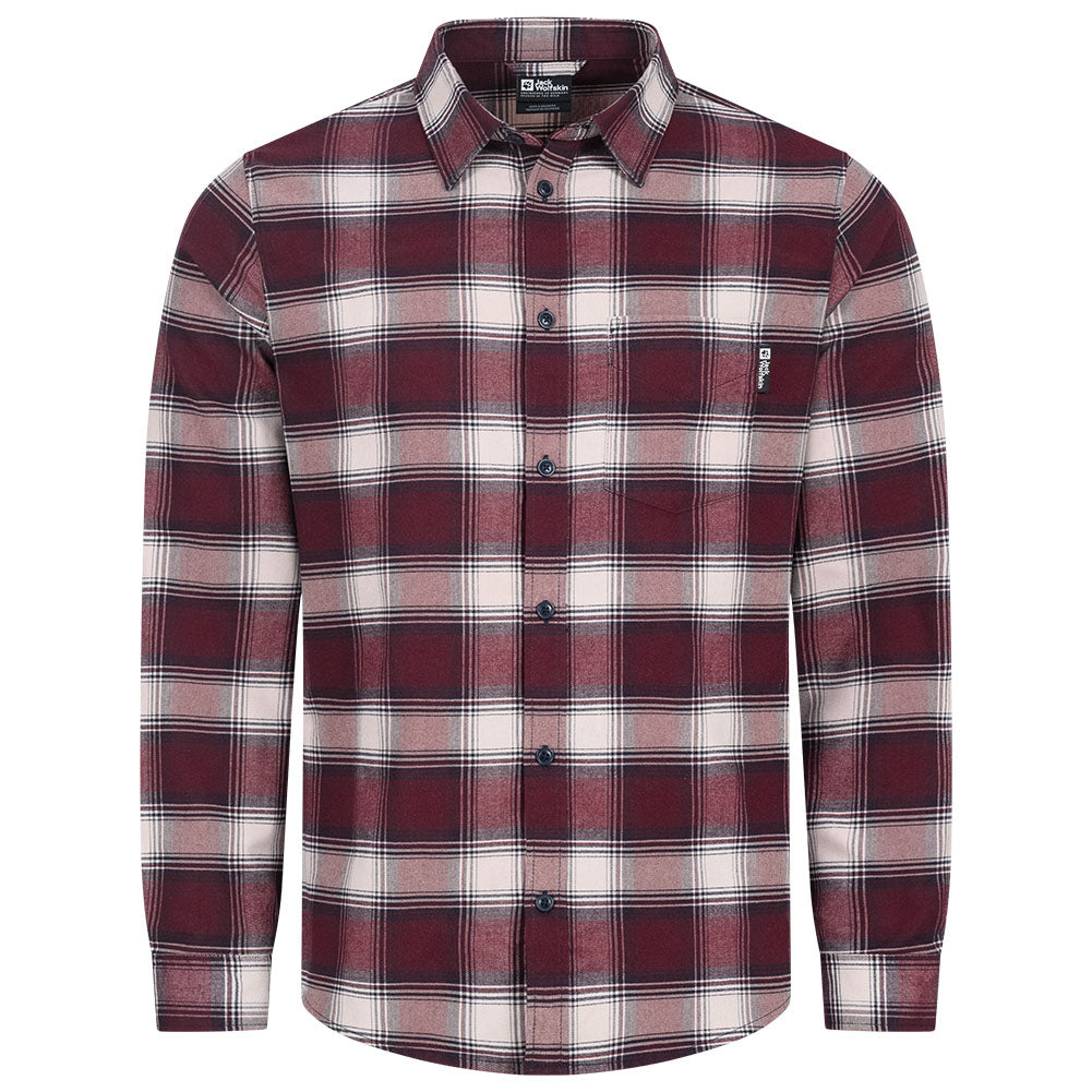 Jack Wolfskin WANDERWEG Shirt Heren Lange Mouw Shirt 1403801-8222