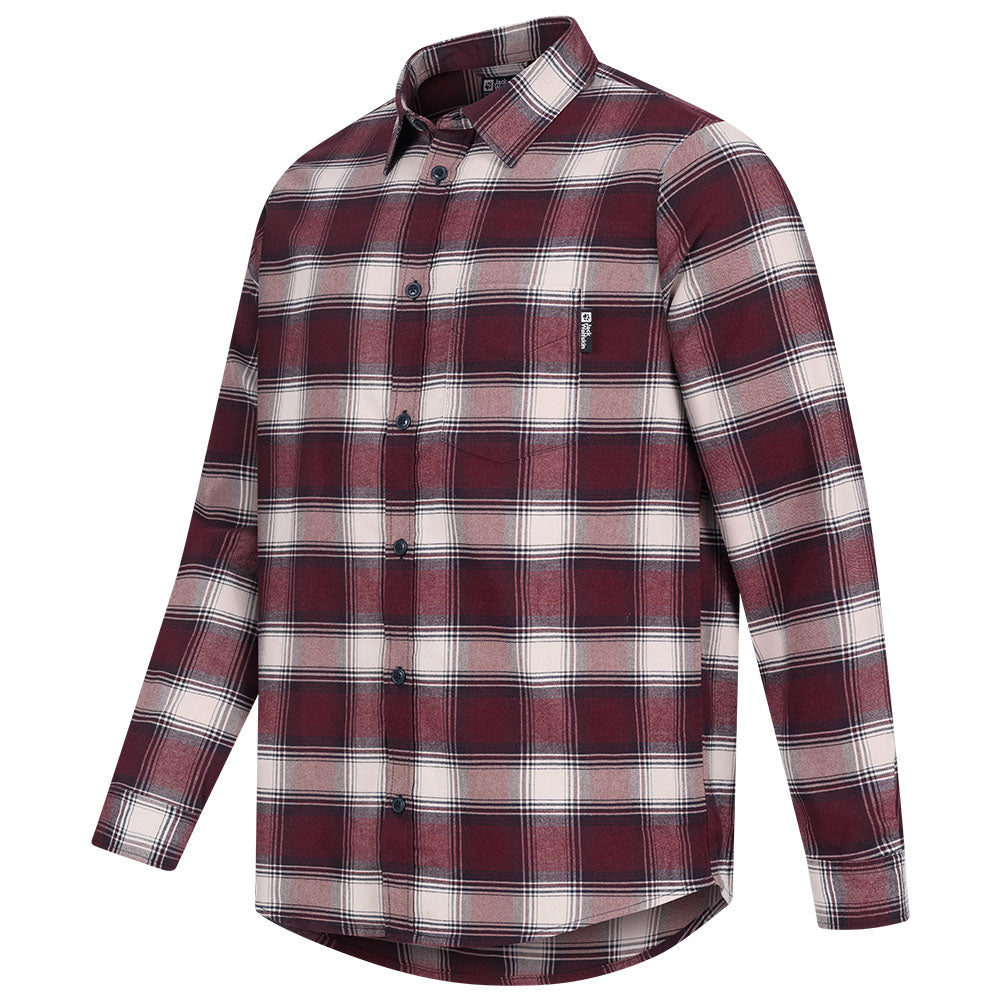 Jack Wolfskin WANDERWEG Shirt Heren Lange Mouw Shirt 1403801-8222