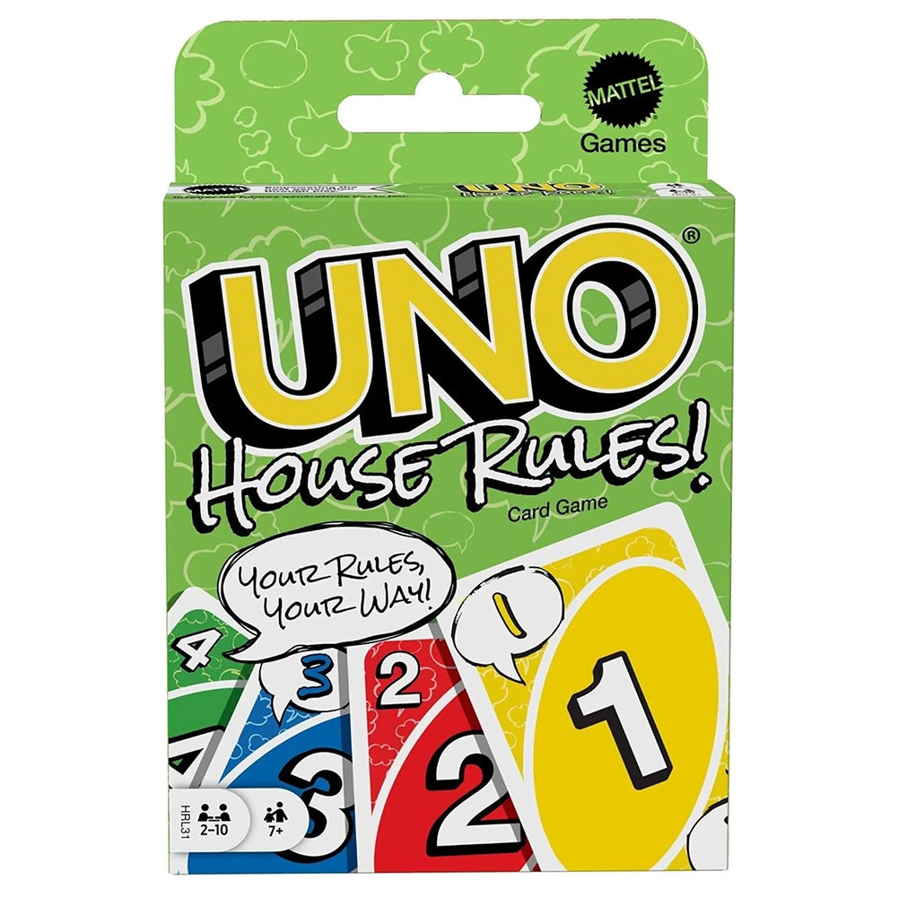 Mattel - Uno - Houserules Kaartspel 194735179527