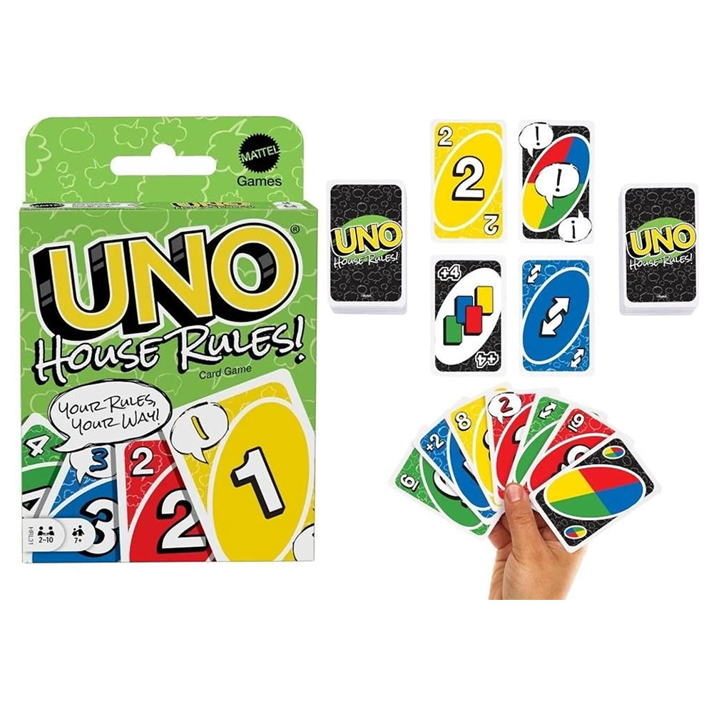 Mattel - Uno - Houserules Kaartspel 194735179527
