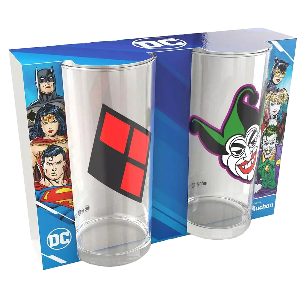 DC Comics 2 drinkglazen set Wonder Harley Quinn & Joker 0,27 L 24862