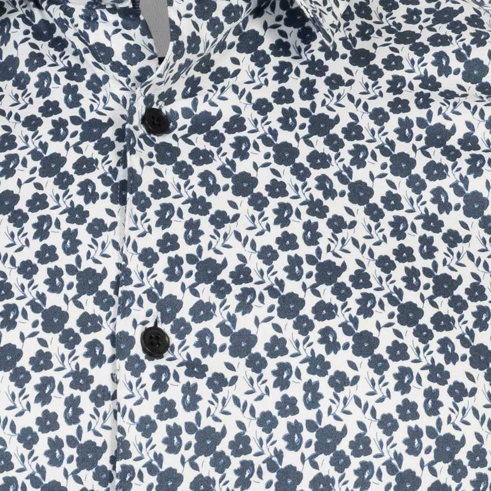 TED BAKER Capua Small Floral Heren Lange Mouwen Overhemd 272163-WHITE