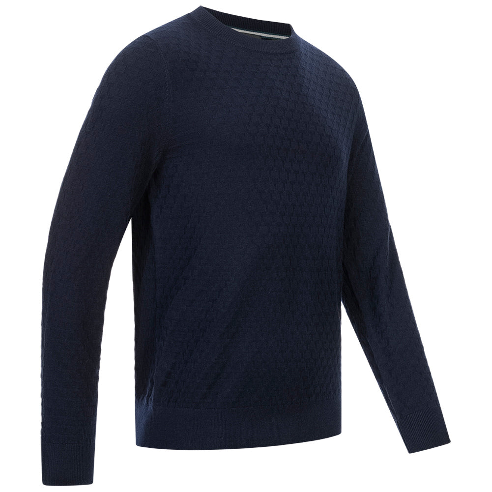 TED BAKER Loung Stitch Crew Neck Sweatshirt voor heren 273063-NAVY