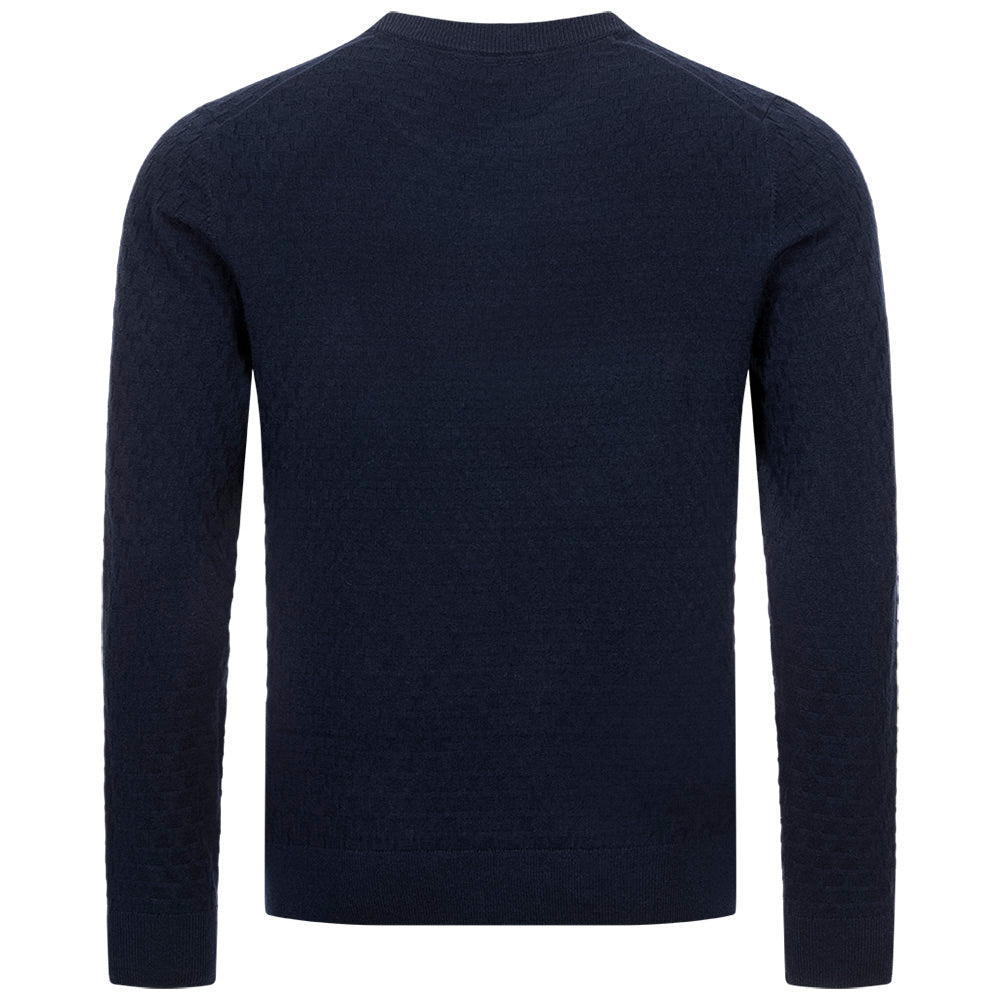 TED BAKER Loung Stitch Crew Neck Sweatshirt voor heren 273063-NAVY