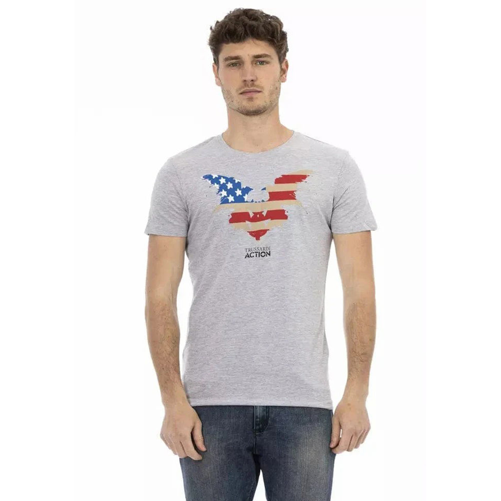 TRUSSARDI Action Heren USA T-shirt Grijs 2AT02F013