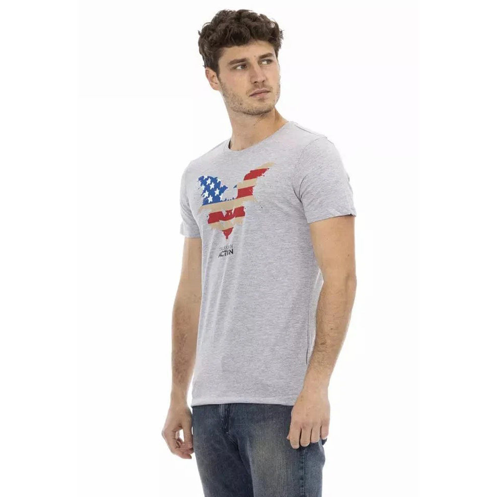 TRUSSARDI Action Heren USA T-shirt Grijs 2AT02F013