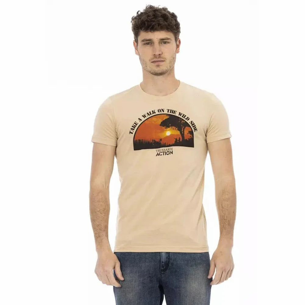 TRUSSARDI Action Heren Wild Side T-shirt Sand 2AT03B004