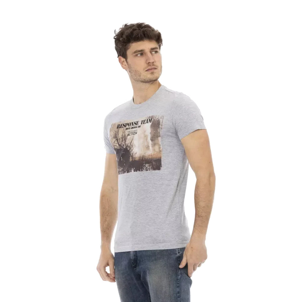 TRUSSARDI Actie Heren Wild Side T-shirt Grijs 2AT03D013