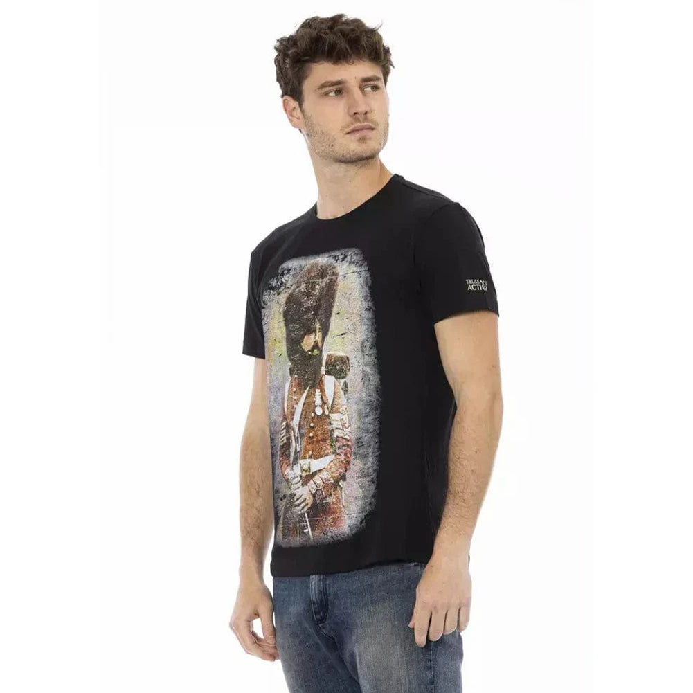 TRUSSARDI Action Heren Real Man T-Shirt Zwart 2AT04002