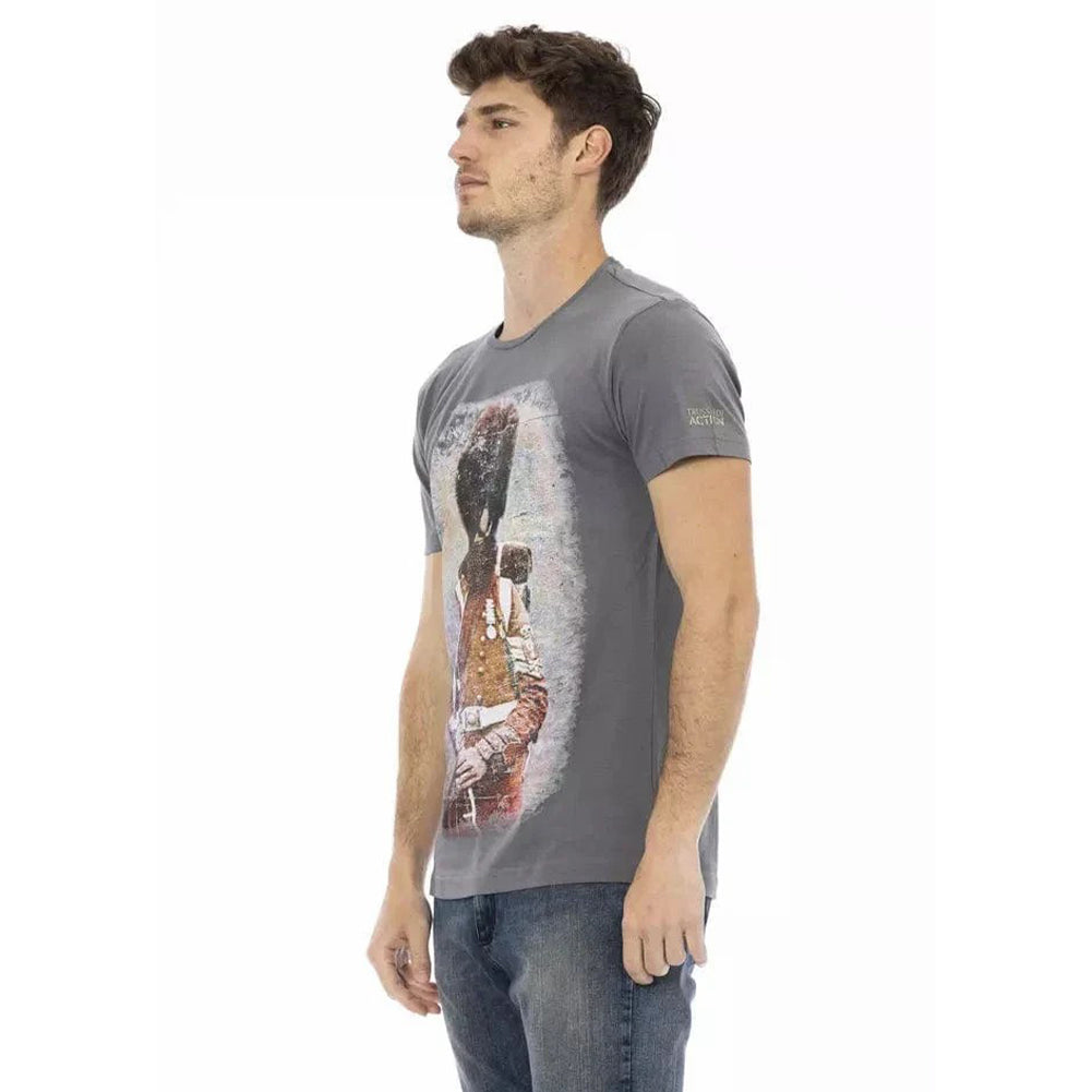 TRUSSARDI Action Heren Real Man T-Shirt Grijs 2AT04004