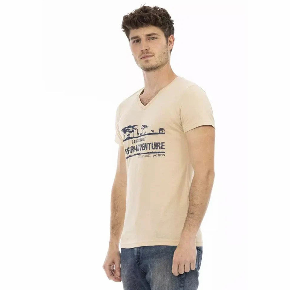 TRUSSARDI Action Heren Tanganjikameer T-shirt Zand 2AT04V004