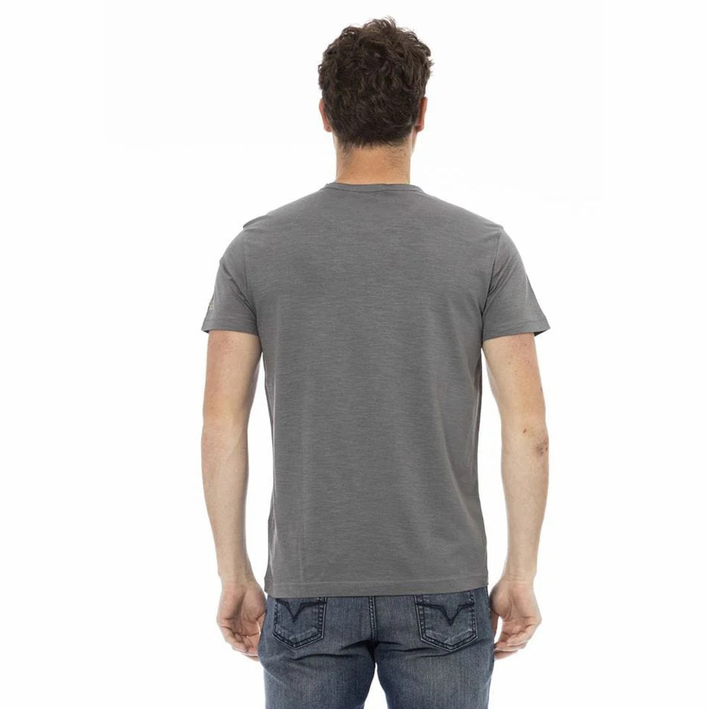 TRUSSARDI Action Heren Ronde Hals Conqueror T-Shirt Grijs 2AT08F002