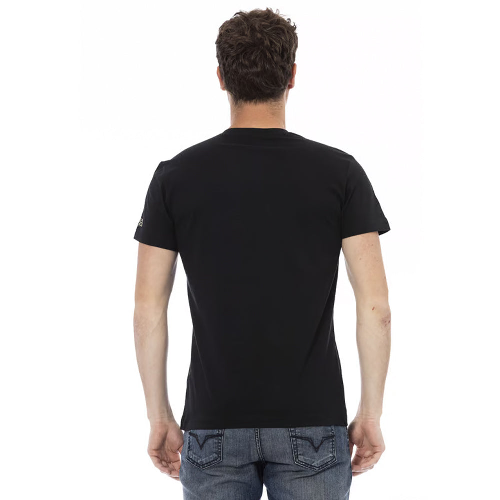 TRUSSARDI Action Heren Conqueror V-hals T-shirt Zwart 2AT108003