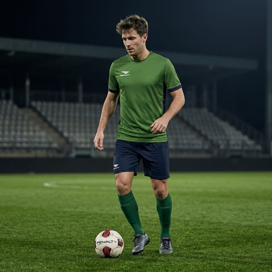 PENALTY Max heren voetbaltenue 2-delig groen/navy 3.085.025.330