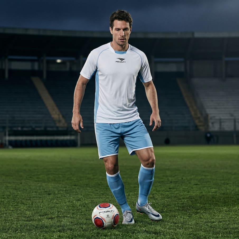 PENALTY Nationale heren voetbaltenueset 2-delig Wit/IJsblauw 3.085.111.570