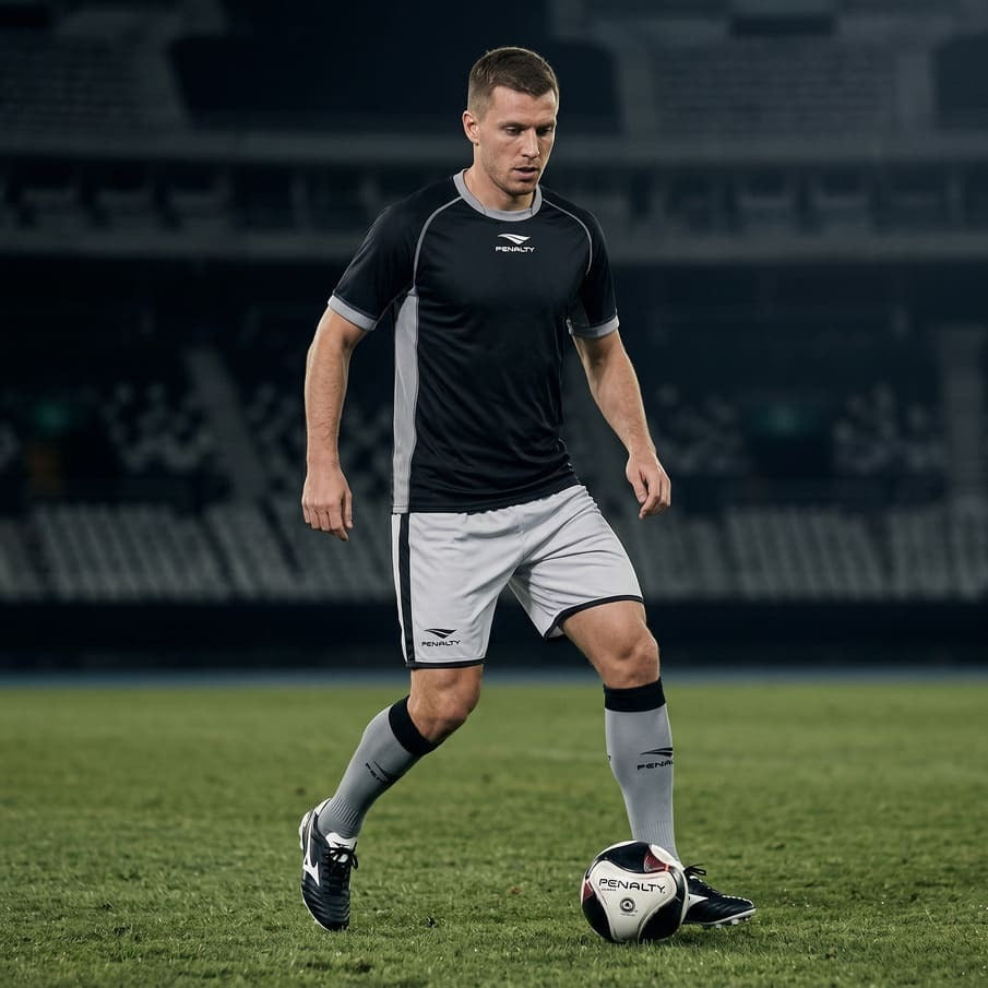 PENALTY Nationale Heren Thuisshirt-Set 2-delig Zwart/Wit 3.085.119.800