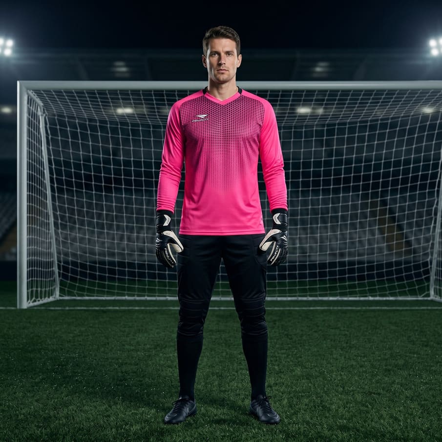 PENALTY Delta Heren Doelmanstenue Fluo Roze/Zwart 3.115.017.550