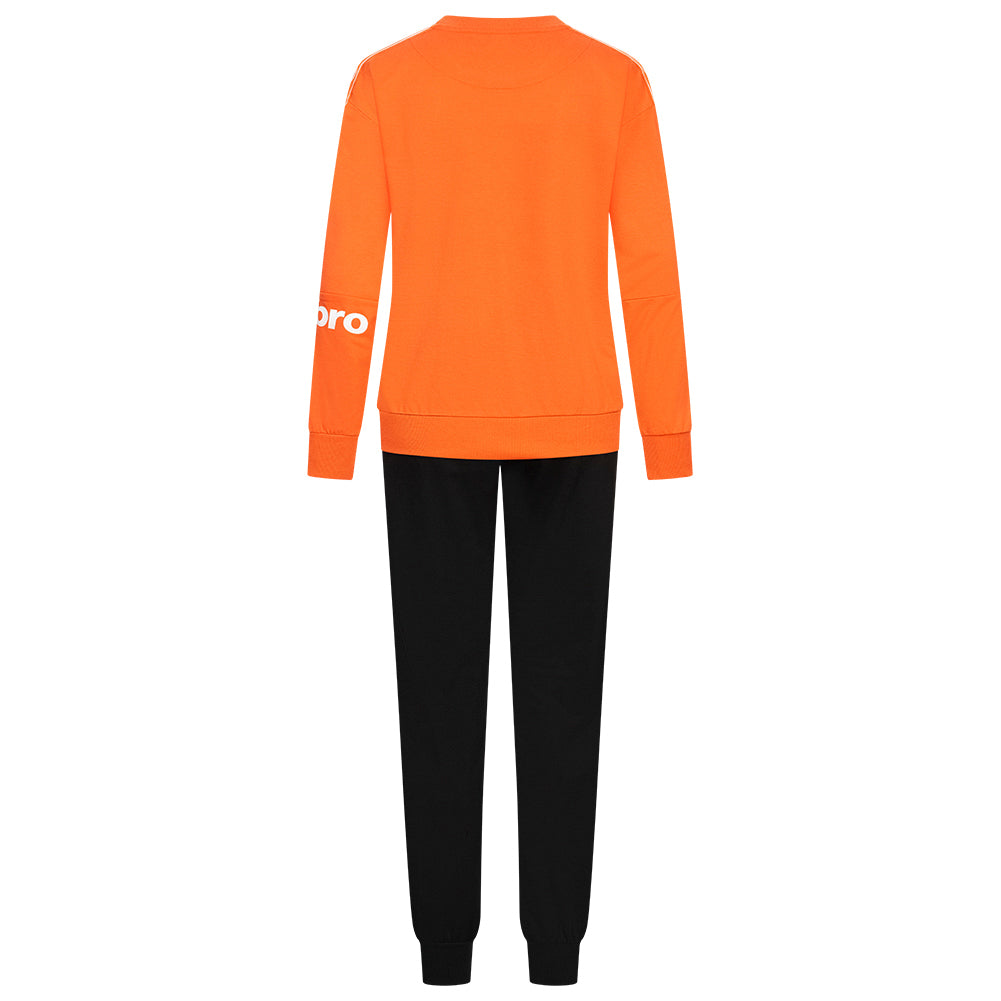 Umbro Premium Heren Trainingspak 30101S-Dark-Orange-Black